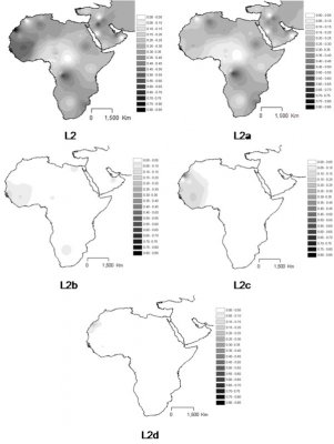 Interpolation-maps-for-L2-haplogroup-in-the-sub-Saharan-pool-observed-in-each-sample.png.jpeg