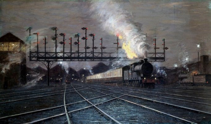 Crewe Junction, Evening (No.2)’, 1920.jpeg