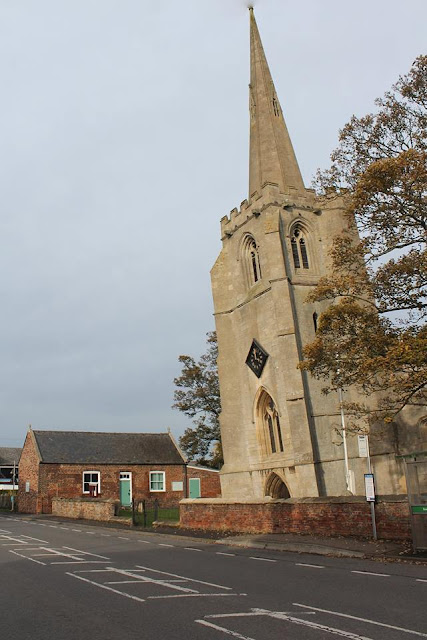 St Laurence Church with the leaning tower Surfleet Village Lincolnshire.jpg